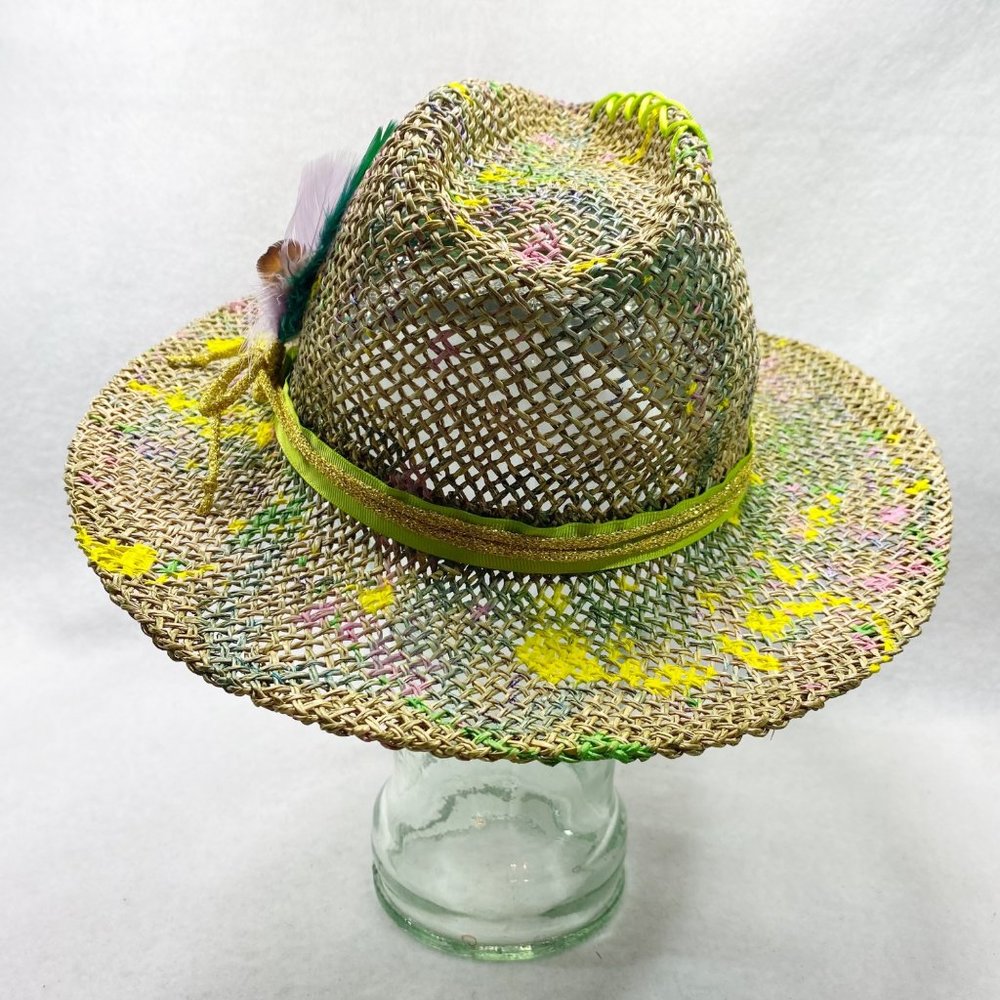 Paint Splatter Straw Rancher OS - Picture 8 of 11